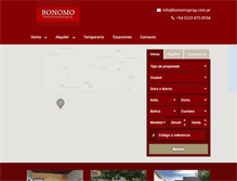 Tablet Screenshot of bonomoprop.com.ar
